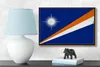 Holzschild Flagge Marshallinseln 18x12 cm Retro Flag Produktbild-Vorschau 4