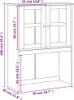 vidaXL Nadstawka do kredensu VIGO szara 78x30x100 cm lite Podgląd zdjęcia produktu 8