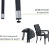 Juskys Polyrattan Gartenstühle Yoro 2er Set - mit Armlehnen Produktbild-Vorschau 12