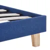 The Living Store Bettgestell Blau Stoff 90x200 cm Produktbild-Vorschau 5