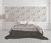 Tapete Rosen-Muster im Vintage Zeichen Stil – Grau, Creme Produktbild-Vorschau 16