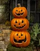 Großer Halloween Kürbis Turm mit LED Licht 50cm Produktbild-Vorschau 3