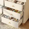 Wickelkommode mit 6 Schubladen, Baby Wickeltisch Weiß, Produktbild-Vorschau 4