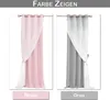 A split image showing two different colored curtains side-by-side. Náhľad obrázku produktu