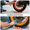 HOMCOM Motorrad Reinigungsständer Rollenständer Rad Produktbild-Vorschau 4