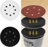 4x Polierpads 125mm Klett 8 Loecher Schleifschwamm Produktbild-Vorschau 4