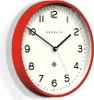 Newgate Number Three Echo Wanduhr in Rot Produktbild-Vorschau 2