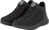 A pair of black Rieker hiking boots are shown from a slightly elevated front-left angle against a white background. Anteprima dell’immagine prodotto