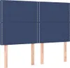 Kopfteile 4 Stk. Blau 72x5x78/88 cm Stoff Produktbild-Vorschau 1