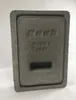 A close-up, studio shot of a gray concrete chimney flap or door. Náhľad obrázku produktu