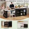 Flieks Ilot de cuisine avec table de repas extensible Voir les images du produit 9