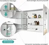 EMKE Spiegelschrank Bad 85x65cm, Rostfreier Aluminium Produktbild-Vorschau 2