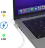 A close-up view of a laptop with a charging cable plugged into its side. Produktbild-Vorschau