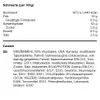 Nutritional information and ingredients list for a food product. Produktbild-Vorschau