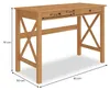 Schreibtisch ADRIAN aus Massivholz, eichefarben - Home Produktbild-Vorschau 4