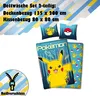 Pokemon Bettwäsche für Kinder mit Pikachu 135x200 80x80 cm Produktbild-Vorschau 3