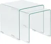 BELIANI Beistelltisch 2er Set Transparent Sicherheitsglas Produktbild-Vorschau 5