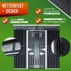 GARDEBRUK® L Metall Gerätehaus 2m² mit Fundament Produktbild-Vorschau 4