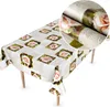 Tischdecke Wachstuch MIMOSA Blumen Beige Robust Produktbild-Vorschau 1