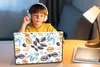MuchoWow® Laptop Aufkleber Sticker Cover Vintage - Blätter Produktbild-Vorschau 3
