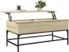 vidaXL Couchtisch Sonoma-Eiche 100x50x45 cm Holzwerkstoff Produktbild-Vorschau 4