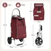 Sekey Klappbar Einkaufstrolley 2 Räder Aluminium, mit 50L Produktbild-Vorschau 8