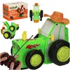 Trattore RC trattore che salta ballando suono verde Anteprima dell’immagine prodotto 1