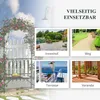 Outsunny Rosenbogen mit Bank Laubenbank Rosenbank Produktbild-Vorschau 6