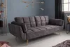riess-ambiente Schlafsofa BOUTIQUE 215cm dunkelgrau gold Produktbild-Vorschau 2