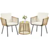 A three-piece outdoor furniture set consisting of two chairs and a small table, presented on a white background. Produktbild-Vorschau