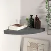 vidaXL Étagère suspendue d'angle gris brillant 35x35x3,8 cm Voir les images du produit 15