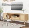 okwish TV-Schrank TV-Lowboard mit 2 Türen und 1 Produktbild-Vorschau 3