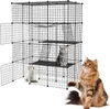 TRMLBE Cage pour chats 4 étages Grand enclos pour chats Voir les images du produit 1