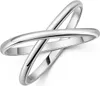 MATERIA Damen Ring 925 Sterling Silber Wickelring breit Produktbild-Vorschau 2