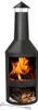 Piec ogrodowy z kominem BBQ Collection 44,5 x 44,5 x 134 cm Podgląd zdjęcia produktu 1