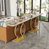 WISFOR Table console en marbre Table de couloir Table Voir les images du produit 6