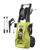 A Ryobi electric pressure washer with accessories is shown against a white background. Produktbild-Vorschau