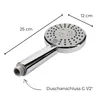 Duschkopf 3 Funktion Duschbrause Handbrause Wassersparender Produktbild-Vorschau 2