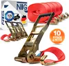 Spanngurt Zurrgurte Langhebelratsche 10 Stk Set 8m 5t 2 tlg Produktbild-Vorschau 1
