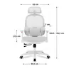 MARK ADLER Junior 6.3 Grey | Chaise pivotante réglable pour Voir les images du produit 13