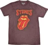 The Rolling Stones Gothic Text Brown L T-Shirt Produktbild-Vorschau 1