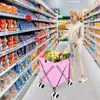 GOPLUS Klappbarer Einkaufswagen mit Rädern, Leichter Produktbild-Vorschau 2