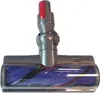 A vacuum cleaner brush head with a transparent cover showing the roller brush. Produktbild-Vorschau