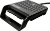 A black USB chip card reader with a textured top surface and a metallic stand. Náhľad obrázku produktu