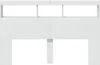 vidaXL Cabecero LED con estantes, blanco, 160x17x102 cm Vista previa de la imagen del producto 5