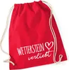 Huuraa Turnbeutel Wetterstein verliebt 12 Liter Classic Red Produktbild-Vorschau 1