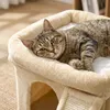 Relaxdays Kraboom, met hol, krabplank en ligvlak, zachte Productafbeelding-voorbeeld 7