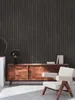 Tapete Holzoptik mit Paneel-Muster – Schwarz, Braun Produktbild-Vorschau 11