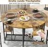 COSTWAY 3-delige eethoekset, inklapbare eettafel met 2 Productafbeelding-voorbeeld 4
