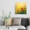 DEQORI Glasbild Echtglas 50x50 cm 'Blumenwiese im Produktbild-Vorschau 3
